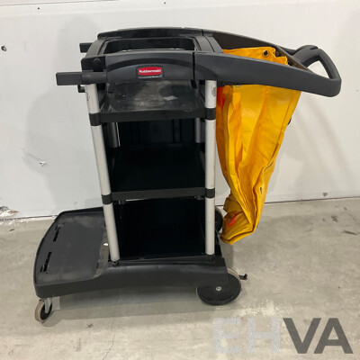 Rubbermaid Cleaning Trolley Cart - Lot of 2
