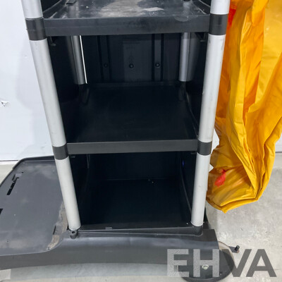 Rubbermaid Cleaning Trolley Cart - Lot of 2