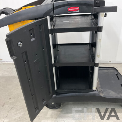 Rubbermaid Cleaning Trolley Cart - Lot of 2