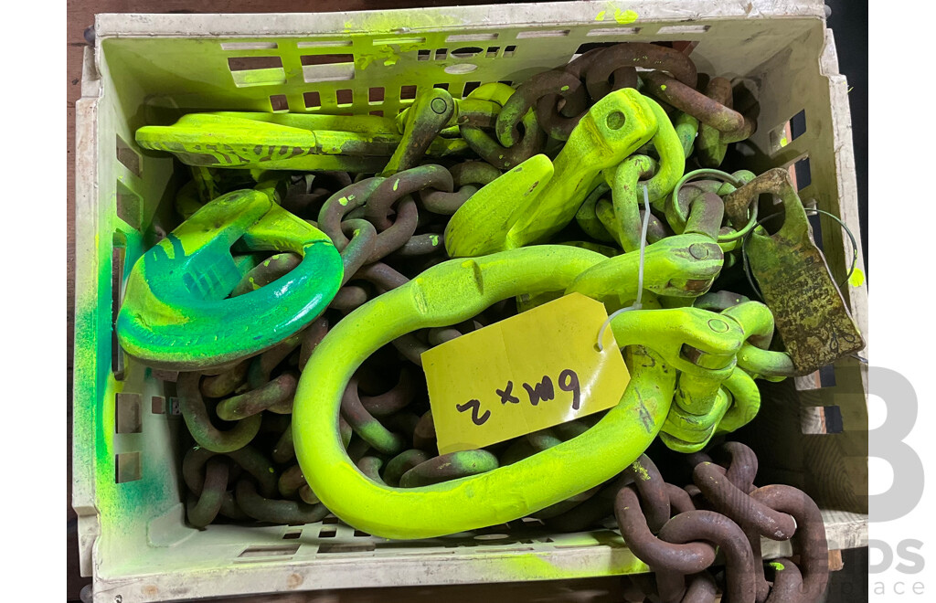 2x 6-Metre Heavy Duty Lifting Chains