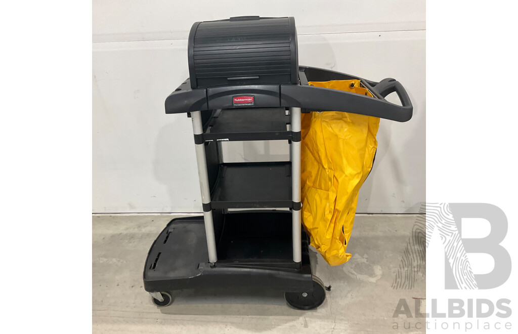 Rubbermaid Cleaning Trolley Cart - Lot of 2