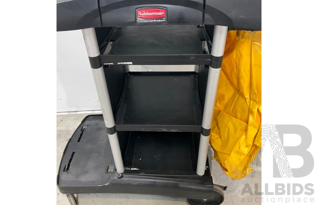 Rubbermaid Cleaning Trolley Cart - Lot of 2