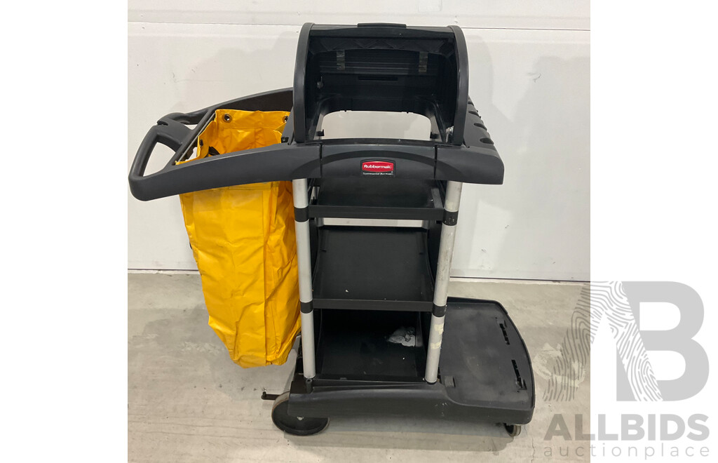 Rubbermaid Cleaning Trolley Cart - Lot of 2