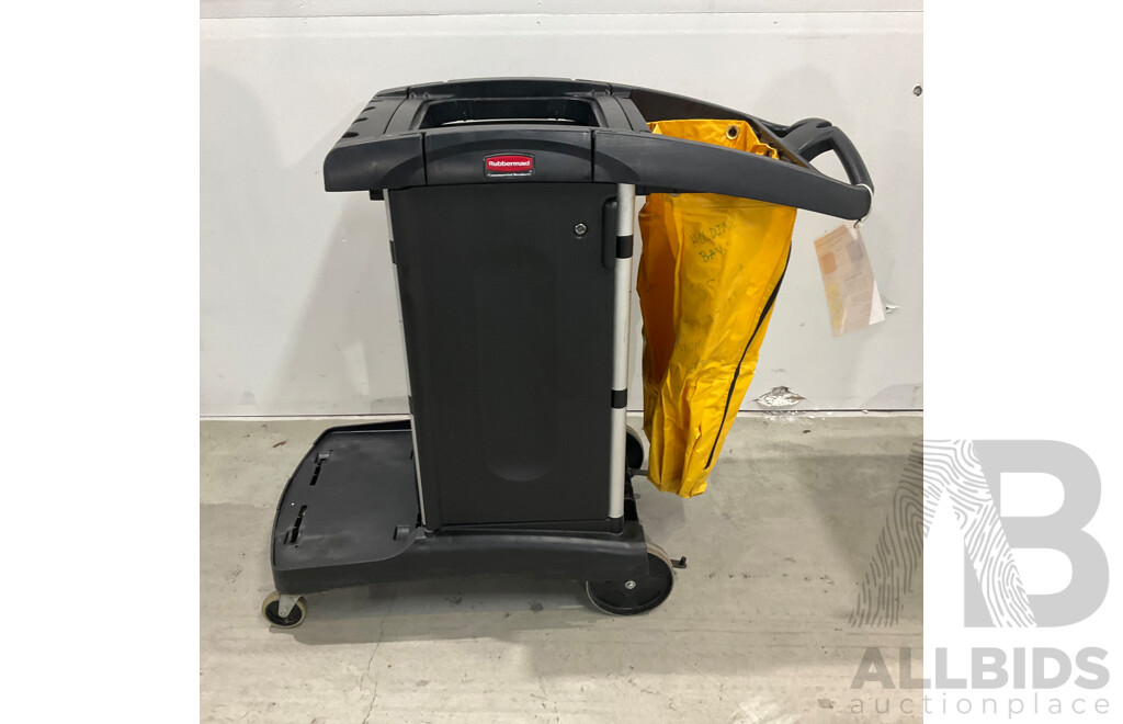 Rubbermaid Cleaning Trolley Cart - Lot of 2