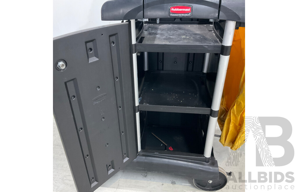 Rubbermaid Cleaning Trolley Cart - Lot of 2