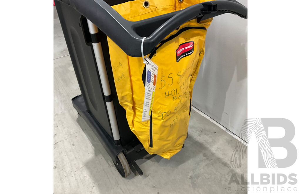 Rubbermaid Cleaning Trolley Cart - Lot of 2