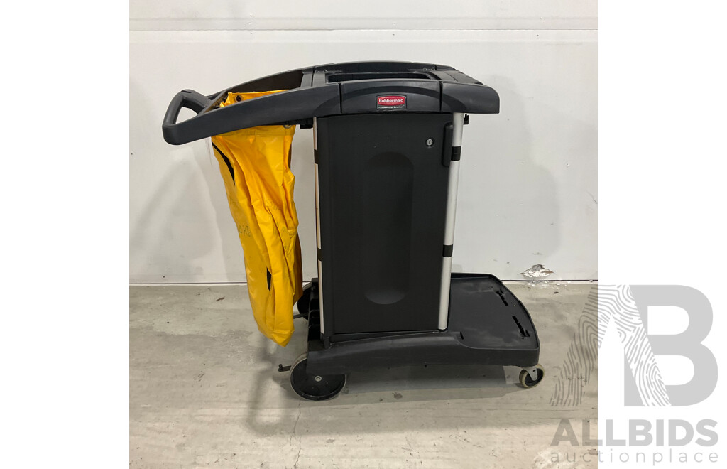 Rubbermaid Cleaning Trolley Cart - Lot of 2