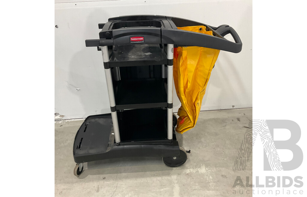 Rubbermaid Cleaning Trolley Cart - Lot of 2
