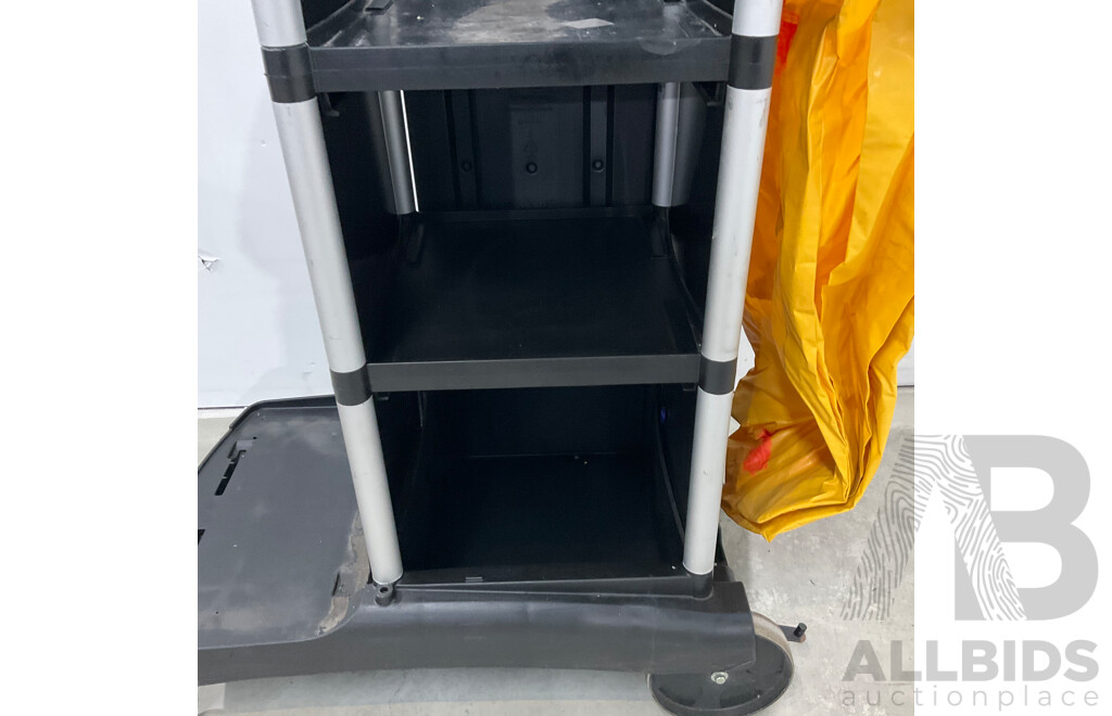 Rubbermaid Cleaning Trolley Cart - Lot of 2