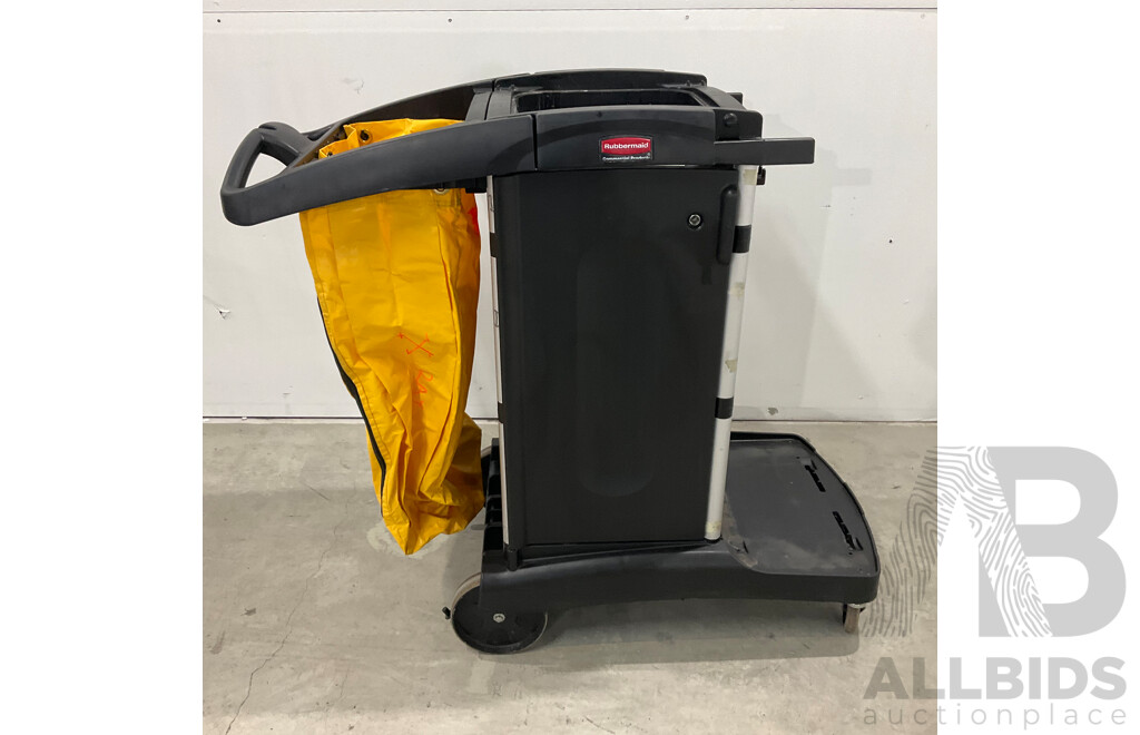 Rubbermaid Cleaning Trolley Cart - Lot of 2