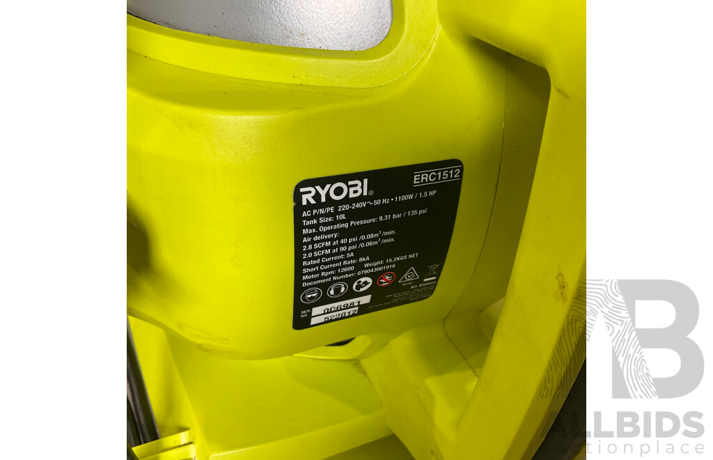 RYOBI ERC1512 Mobile Air Compressor