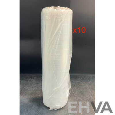 Stretch Hand Pallet Wrap Roll - Clear - Lot of 10