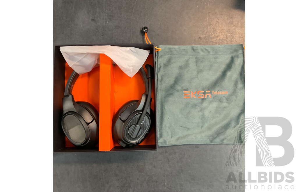 EKSA H6 Wireless Headsets with Microphone - Lot of 2 - Estimated Total RRP $ 350