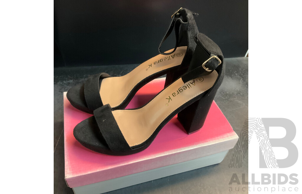 Allegra K Women's High Heels (Size 9)x2  & Women's Belly Dance Costume X6