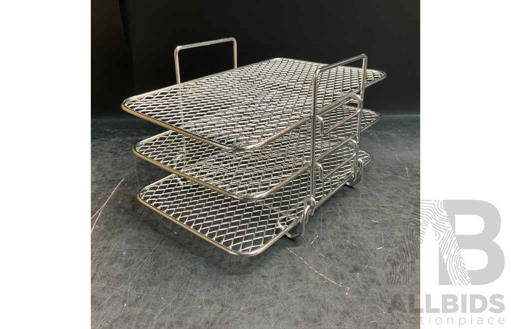 Bulk Lot - Replacement Spool Lines & Car Detailing Brush 10 Pcs & 3D Creative Light & Air Fryer Triple Shelf & 4pcs Badge Holder & More