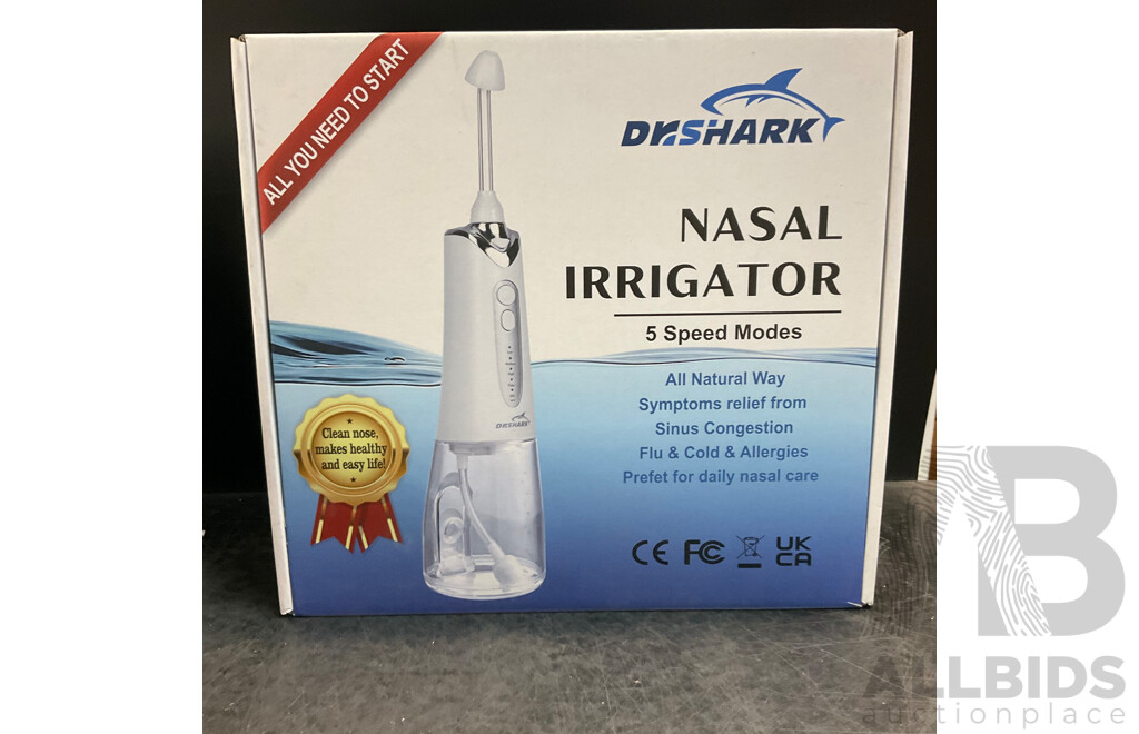 Assorted Household Items Incuding Mini 4G Phone ,Nasal Irrigator, Spice Rack, Detachable Card Men's Wallet ,Lot of Flashlights and More