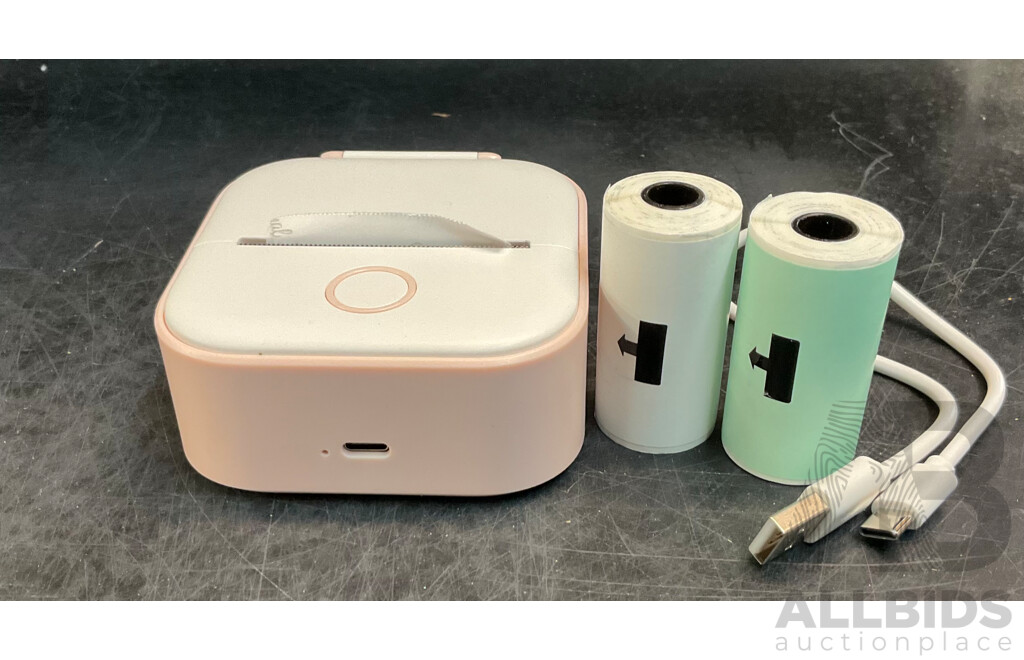 Phomemo M08F A4 Portable Printer & T02 Mini Printer - Lot of 4