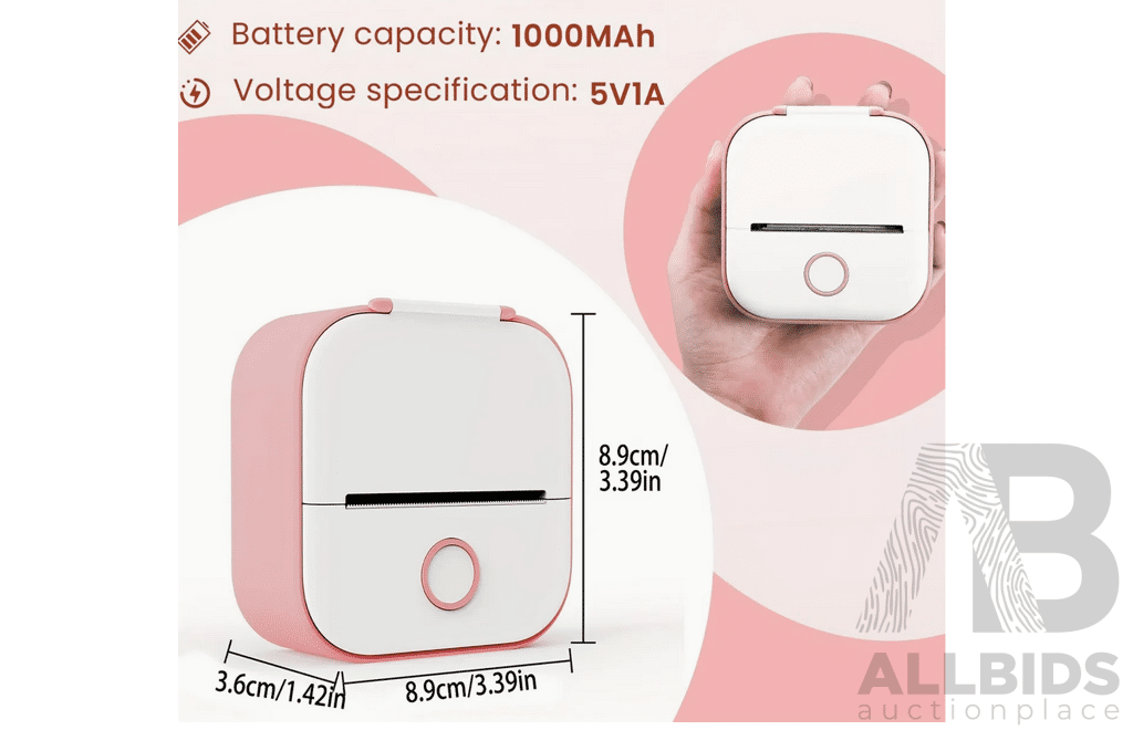 Phomemo M08F A4 Portable Printer & T02 Mini Printer - Lot of 4