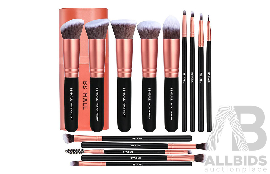 BS-MALL Premium Synthetic Makeup Brushes - Lot of 5