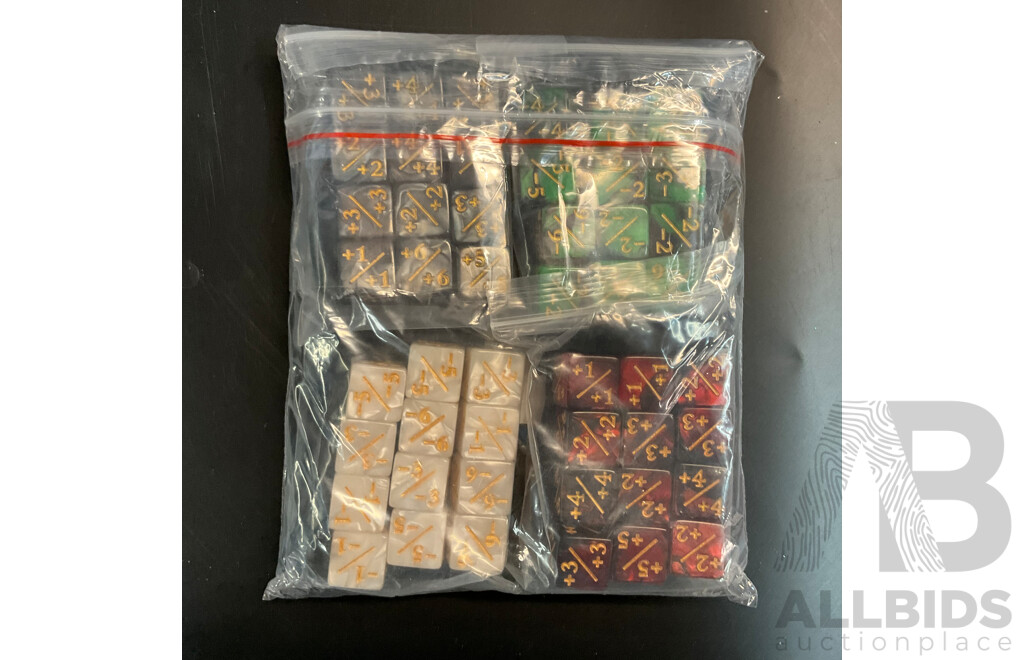 Bulk Lot - Soccer Goody Bag for Birthday or Event & 1200PCS Pony Bead Craft Decorations & 48PCS Gaming Dice & Pack of Round Party Banners