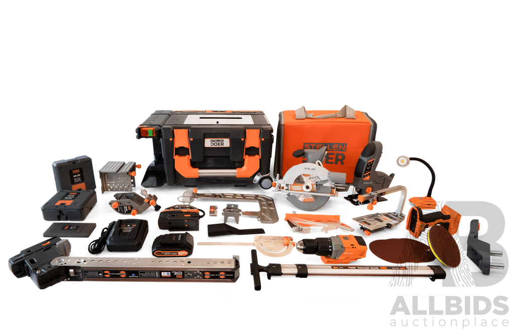 STELLEN DOER 20V_max Brushless Ultimate 12 Compact Tool Shed Work Station Compatible Australia - RRP $ 1,755
