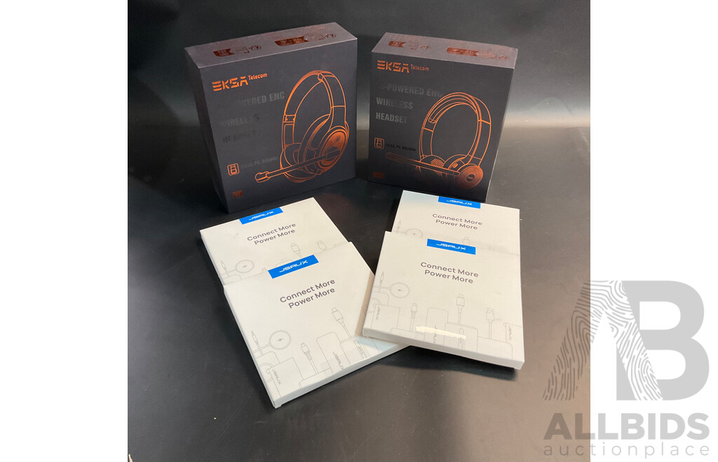 EKSA H6/H16 Wireless Headset  & 4x 8K Displayport 1.4 Cable