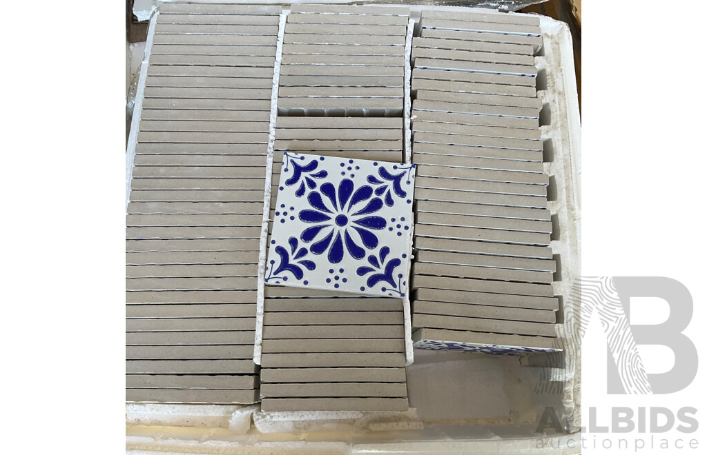 Pallet of Mosaic & Decorative Tiles - Assorted 100x100x8 mm