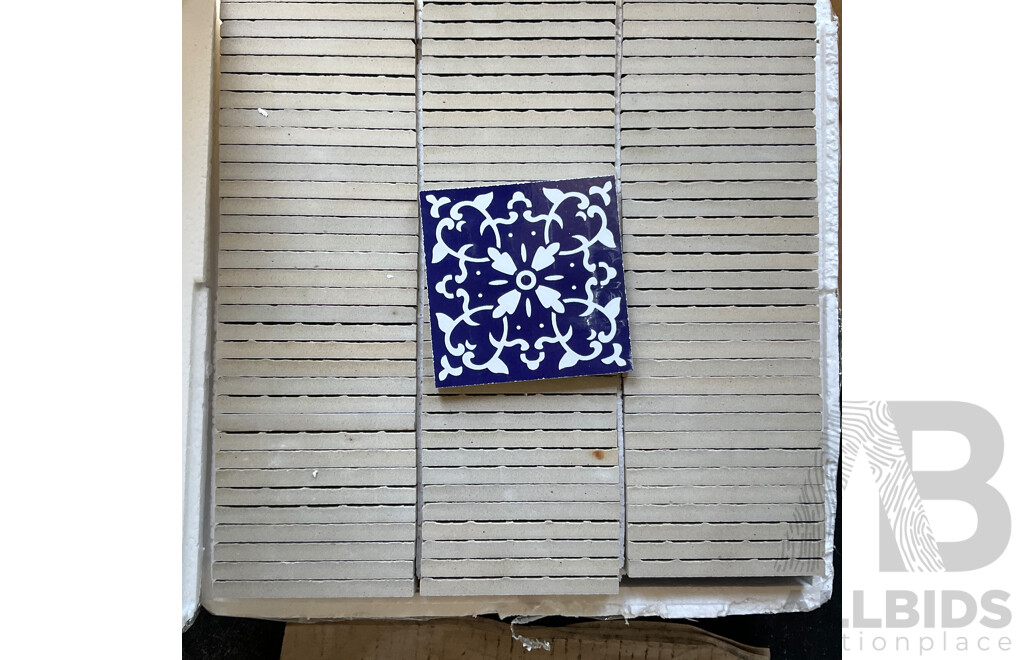 Pallet of Mosaic & Decorative Tiles - Assorted 100x100x8 mm