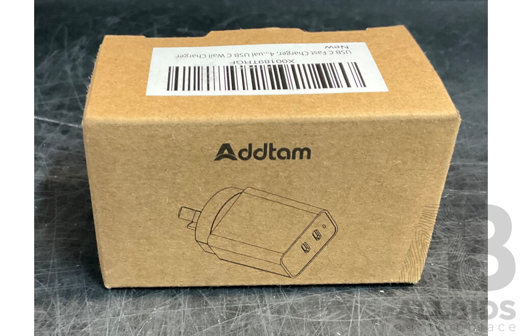 Addtam 47W Mini Type-C Charger/ Adaptor - Lot of 10