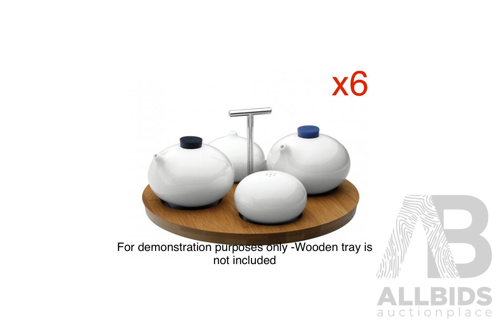 Tripod by LOVERAMICS Salt & Pepper Set X6 and Oil& Vinegar Set X6