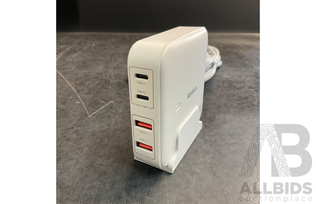 Addtam 100W Desktop GaN Charger X2 & 7W Mini Type-C Charger/Adaptor X10 - Total in 12 Units