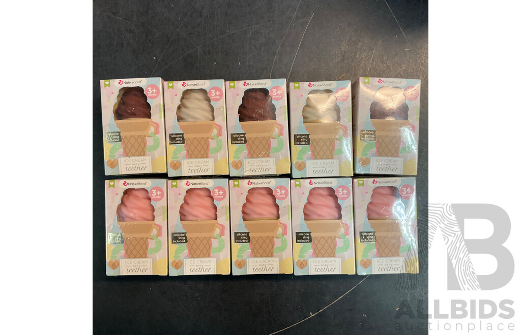 NatureBond Baby Food Feeder/Fruit Feeder Pacifier & Silicone Baby Teether (assorted Colours) - Lot of 40 - Estimated Total RRP $778