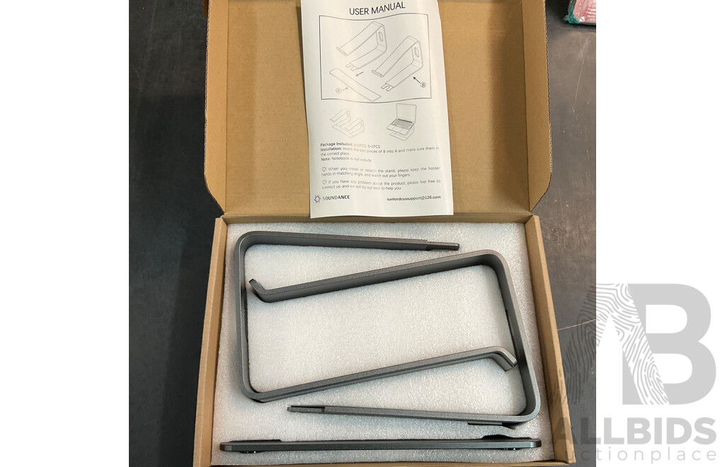 Mixed Lot - ZYBER RGB Transparent Back Plate & Soundance Computer Rack & Smart Watches & Plastic Hard Shell Case for APPLE Air 13 - Lot of 24