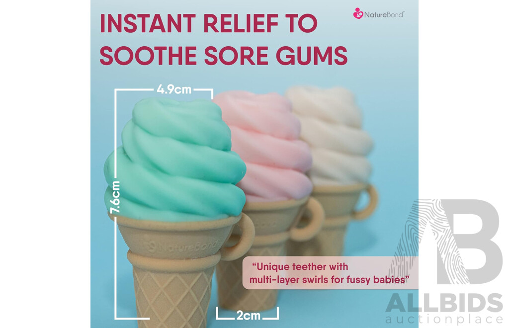 NatureBond Baby Food Feeder/Fruit Feeder Pacifier & Silicone Baby Teether - Assorted Colours - Lot of 60  - Estimated Total RRP $1,167