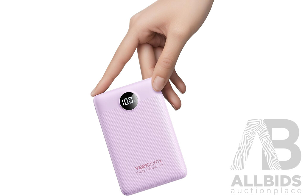 Addtam 100W Desktop GaN Charger X10 & Veektomx 10000mAh Power Bank ( Assorted Colour) X10 - Lot of 20