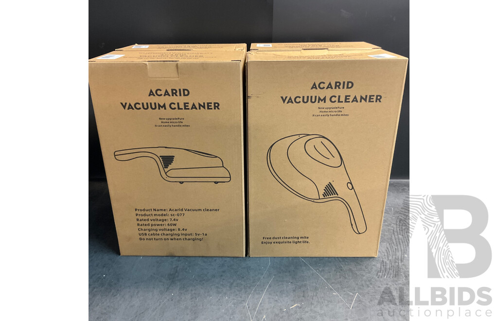 5X Acarid Vacuum Cleaner & 10X Stainless Steel Clothes Drying Rack with 20 Clips - Lot of 15