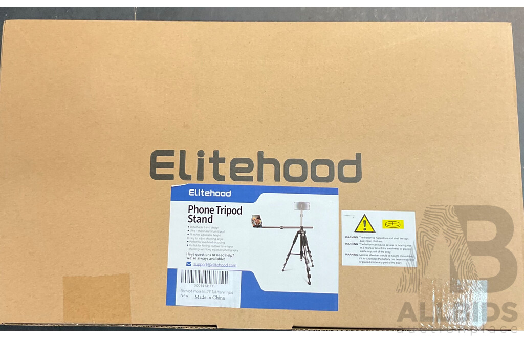 3 In1 Wireless Charging Station &  Elitehood Phone Tripod Stand 71'' & 81'' - Lot of 16
