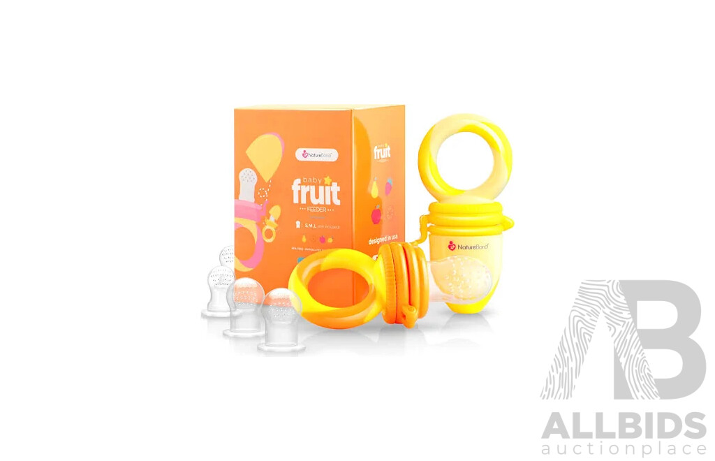 NatureBond Baby Food Feeder/Fruit Feeder Pacifier & Silicone Baby Teether (assorted Colours) - Lot of 20 - Estimated Total RRP $ 389