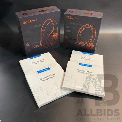 EKSA H6/H16 Wireless Headset  & 4x 8K Displayport 1.4 Cable