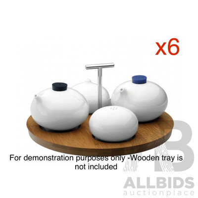 Tripod by LOVERAMICS Salt & Pepper Set X6 and Oil& Vinegar Set X6