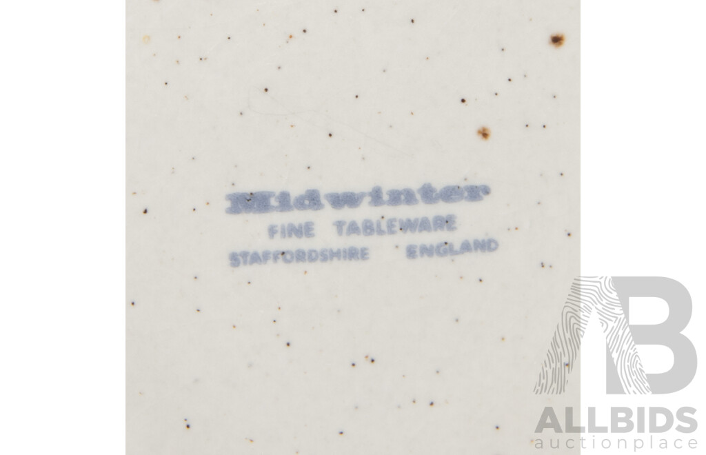 Collection Mid Century Crockery Comprising Four Midwinter Mugs, Seven Wedgwood Stirling Tea Cups, Four Wedgwood Pennine Mugs