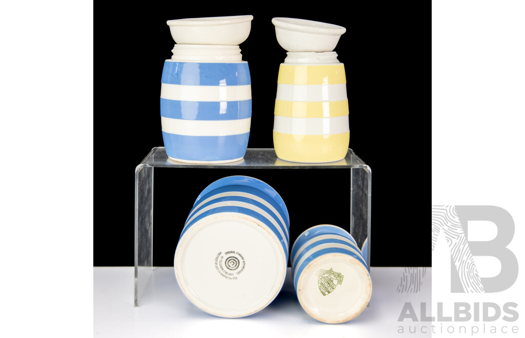 Collection Four Pieces English TG Green Cornishware