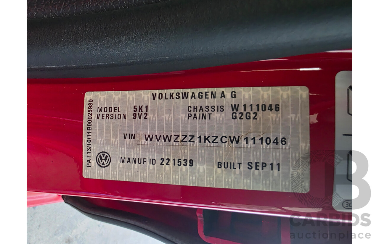 3/2012 Volkswagen Golf GTi 1K MY12 5d Hatchback Tornado Red Turbo 2.0L