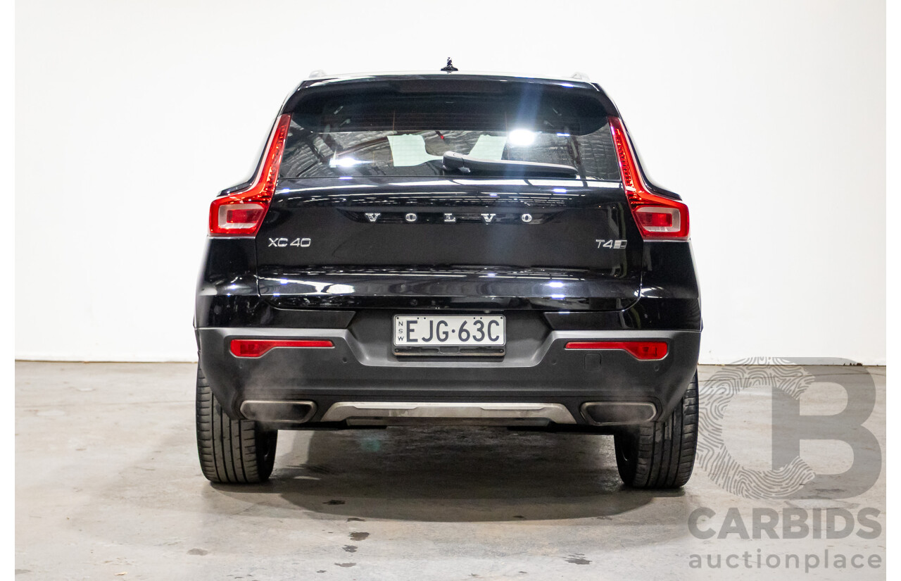 09/2018 Volvo XC40 T4 INSCRIPTION (AWD) 536 MY19 4D Wagon Onyx Black Turbo 2.0L
