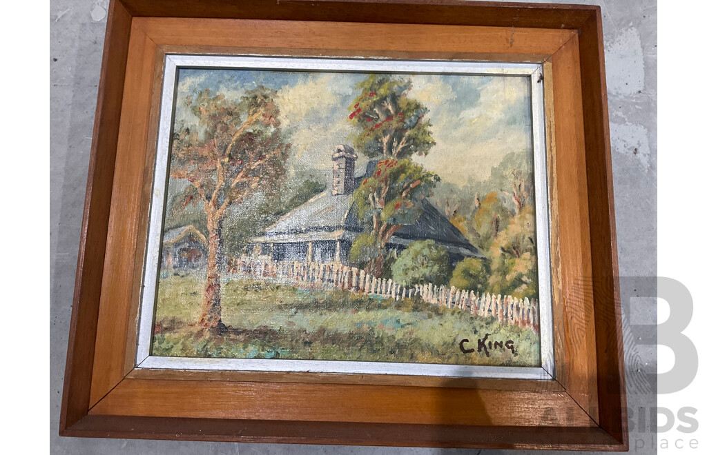 Unknown Artist Framed Paintings - Lot of 5