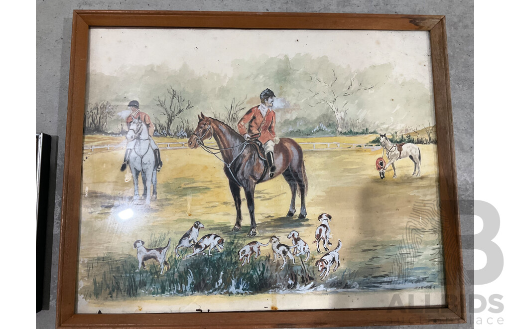 Unknown Artist Framed Paintings - Lot of 5