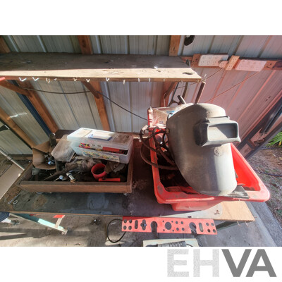 Wheeled Workbench with Abel Welder, Welding Mask & Accessories ETC