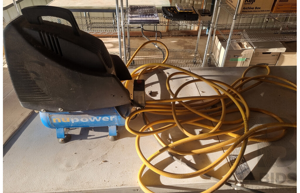 NU Power 6L Air Compressor with Air Hose