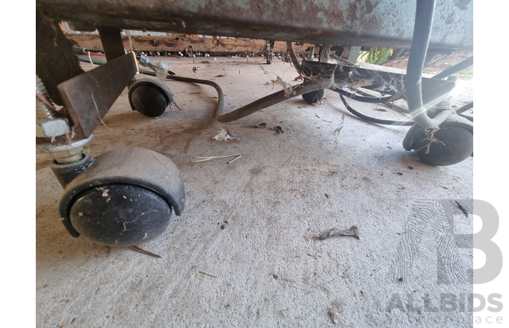 Wheeled Workbench with Abel Welder, Welding Mask & Accessories ETC