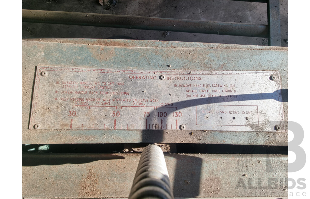 Wheeled Workbench with Abel Welder, Welding Mask & Accessories ETC